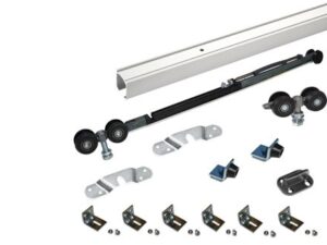 Roll-Lock Skydedørsbeslagsæt med Soft close/skinne 2 m/vinkler 40kg