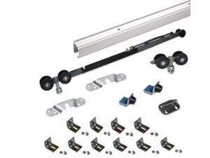 RollLock skydedørsbeslagsæt m/Soft close /skinne 3m / vinkler