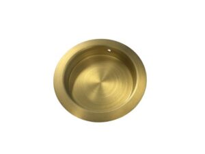 Skydedørsskål messing, Ø50mm
