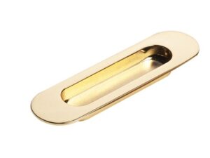 SKYDEDØRSSKÅL FORGYLDT STOR 150x39MM