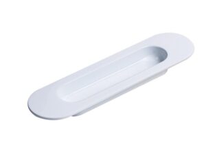 SKYDEDØRSSKÅL HVID LAK STOR 150x39MM