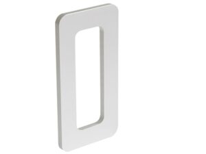 Skydedørsgreb flad, hvid