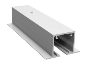 STAR Skydedørsskinne, vinger, elox 2m