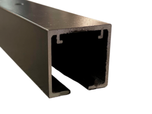 STAR Skydedørsskinne 5m Sort