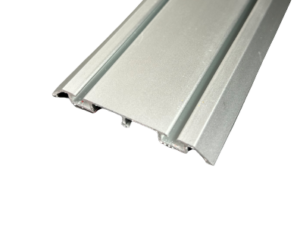 KG 50 BUNDSKINNE MED 2 SPOR, ALU/SØLV