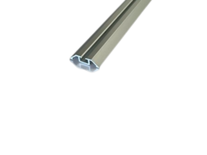 KG 50 BUNDSKINNE MED 1 SPOR, ALU/SØLV